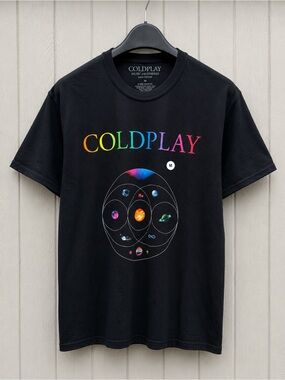 Coldplay Music of the Spheres Tour 2025 Tee Size M New 🎵🌈